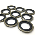 self-centering NBR FKM metal rubber bonded seal composite gasket